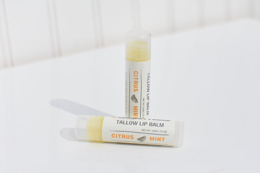 Tallow Lip Balm - Citrus Mint